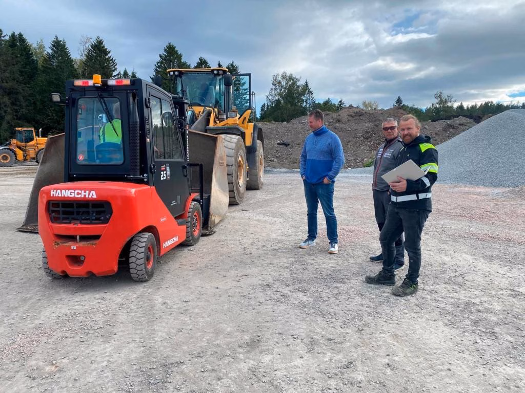 Kalibrierung einer schweren Lkw-Fahrzeugwaage in Norwegen